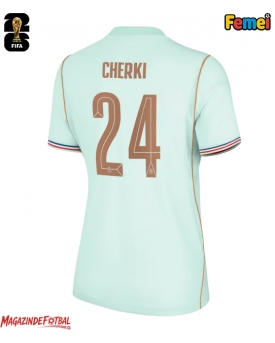 Franța Rayan Cherki #24 Echipament de Fotbal Replică Mondial 2026 Femei Deplasare Franța Rayan Cherki #24 Echipament de Fotbal Replică Mondial 2026 Femei Deplasare